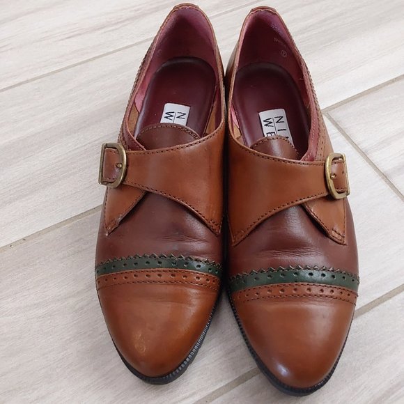 Nine West KASEY Brown Pointed Toe Slip On Loafer. Size 7 N - Picture 2 of 8